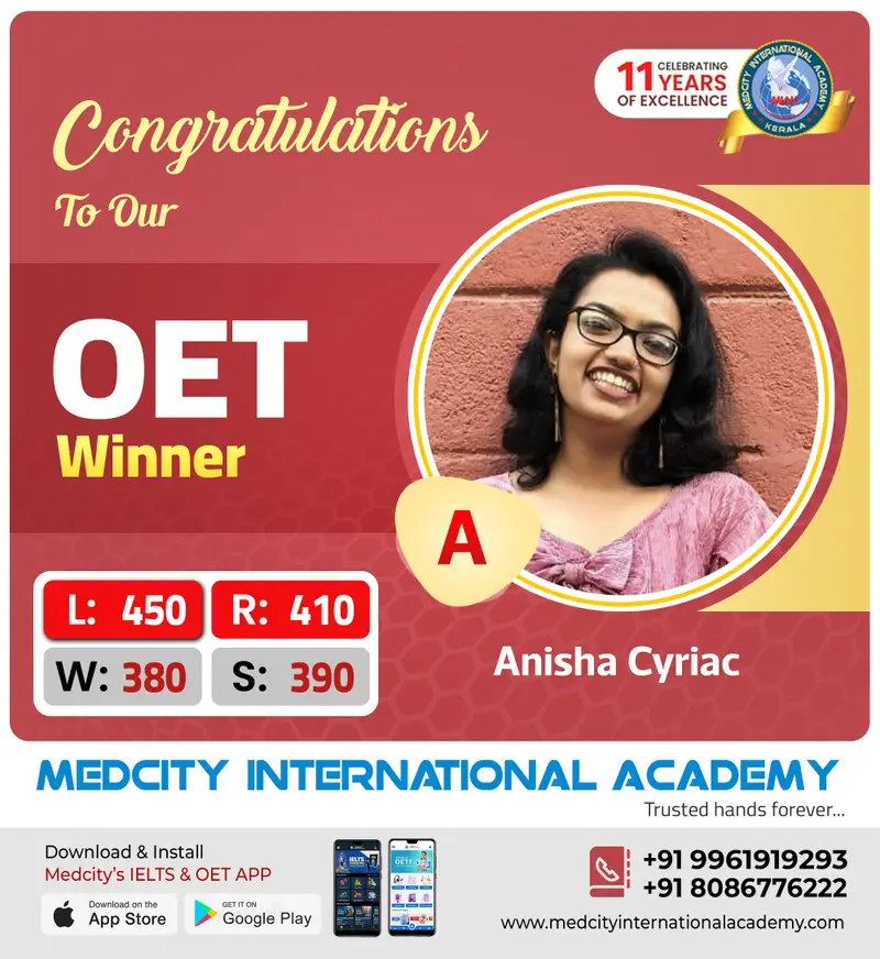 Best OET Coaching in Kerala | Medcity International Academy 22 3